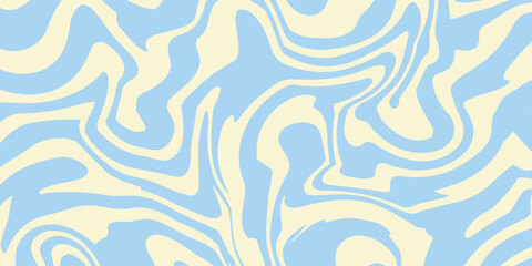 Abstract horizontal background with colorful waves. Trendy vector illustration