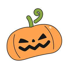 Halloween Pumpkin Illustration
