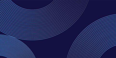 Abstract blue glowing geometric lines modern shiny blue circle lines pattern. Suit for cover,  banner, brochure
