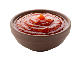 Red sauce in bowl food photography culinary sweet and spicy dip restaurant menu