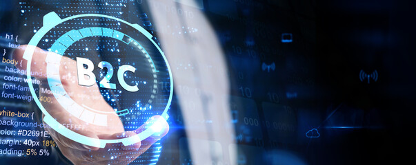 B2C Business to customer marketing strategy.
