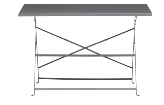 Steel frame table cut out isolated transparent background