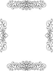 frame with floral ornament
