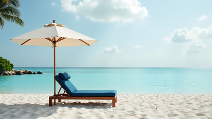 Obraz premium Luxury Beach Retreat: Exclusive Shores