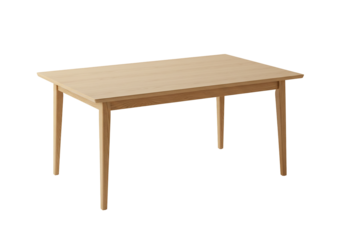 Light wood table minimalist design modern furniture rectangular tabletop straight legs interior decor home furnishings