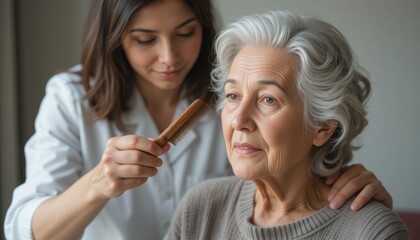 Compassionate elderly care and support by healthcare professionals providing medical assistance wellness programs and nursing services for aging adults