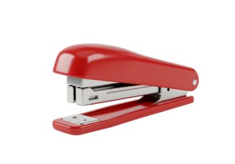 Red stapler office supply stationery equipment