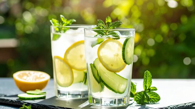Refreshing Summer Drinks Outdoors