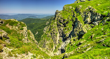 Beautiful summer landscape in the mountain