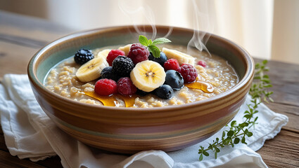 inviting morning breakfast