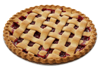 Lattice top cherry pie delicious homemade dessert food photography