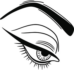 vector illustration of eye
