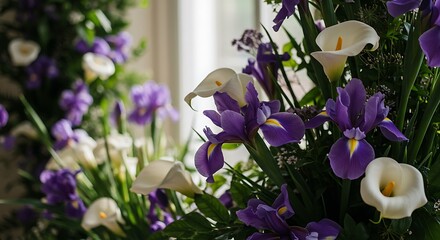 光と影の紫と白