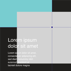 Tech social media template design eps