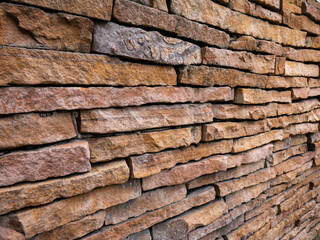 Brown Matte Decorative Wall Stone Texture.