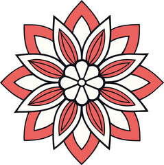 abstract flower vector illustration