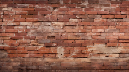 Fototapeta premium Old brick wall texture for architecture and interior design. Realistic high quality background element