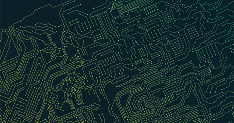 Circuit technology background with hi-tech digital data connection system and computer electronic design. Vector eps 10