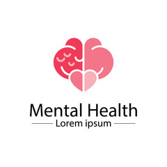 Minimalist Mental Health Logo Design – Abstract Wellness and Therapy Symbol