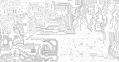 Circuit technology background with hi-tech digital data connection system and computer electronic design. Vector eps 10