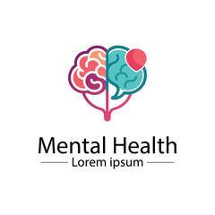 Minimalist Mental Health Logo Design – Abstract Wellness and Therapy Symbol