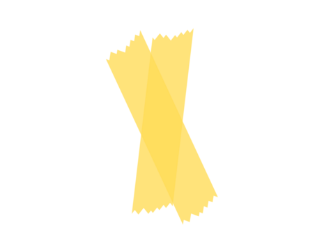 Yellow Crumped Tape cutout 