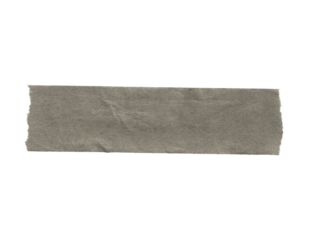 Gray or Black Tape isolated cutout