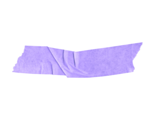 Purple or Blue Crumped Tape Cutout
