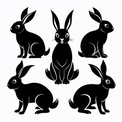 a-collection-of-six-black-rabbit-silhouettes-again.eps