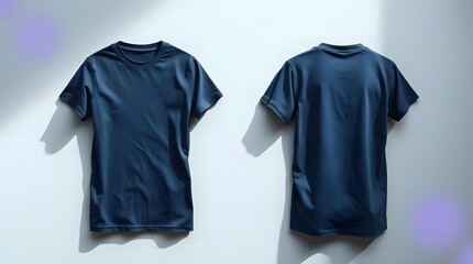 Minimalist navy t-shirt mockup	