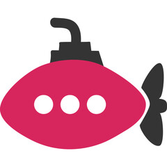 Cartoon Submarine Vessel