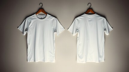 Minimalist white t-shirt mockup	