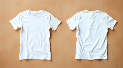 Minimalist white t-shirt mockup	
