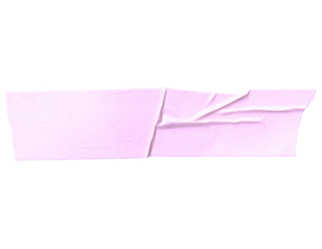 Purple or Blue Crumped Tape Cutout
