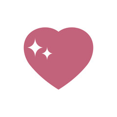 love logo icon illustration flat