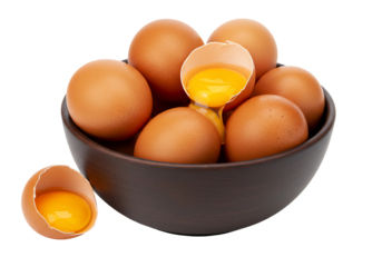 Brown eggs in bowl yolk food cooking ingredients