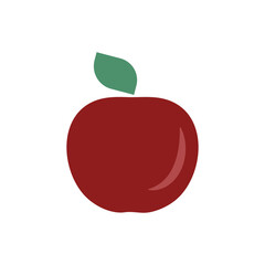 apple logo icon illustration flat