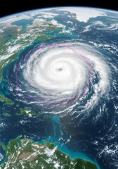 Fototapeta premium 蒼き惑星の怒り