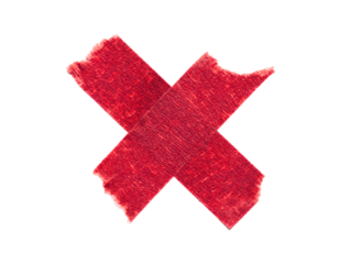 Red Tape isolated cutout