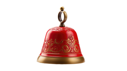 Ringing bell illustration alert notification alarm sound icon on white background