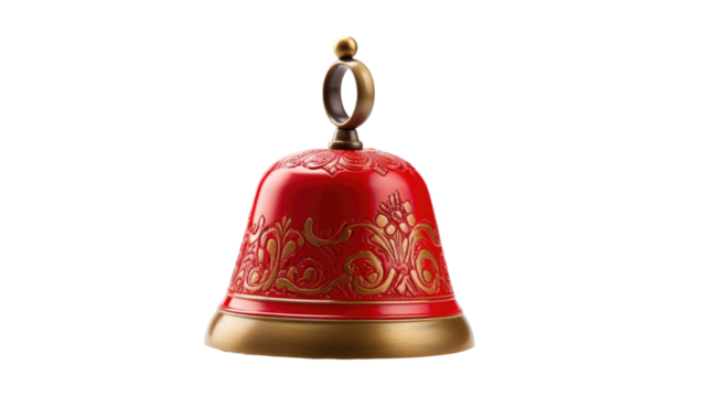 Ringing bell illustration alert notification alarm sound icon on white background