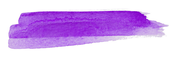 purple watercolor background. Artistic hand paint. Isolated on transparent background.