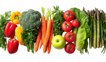 Fresh produce assortment, colorful and vibrant