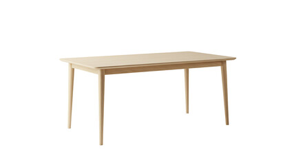 Light beige wooden table simple design neutral colors transparent background