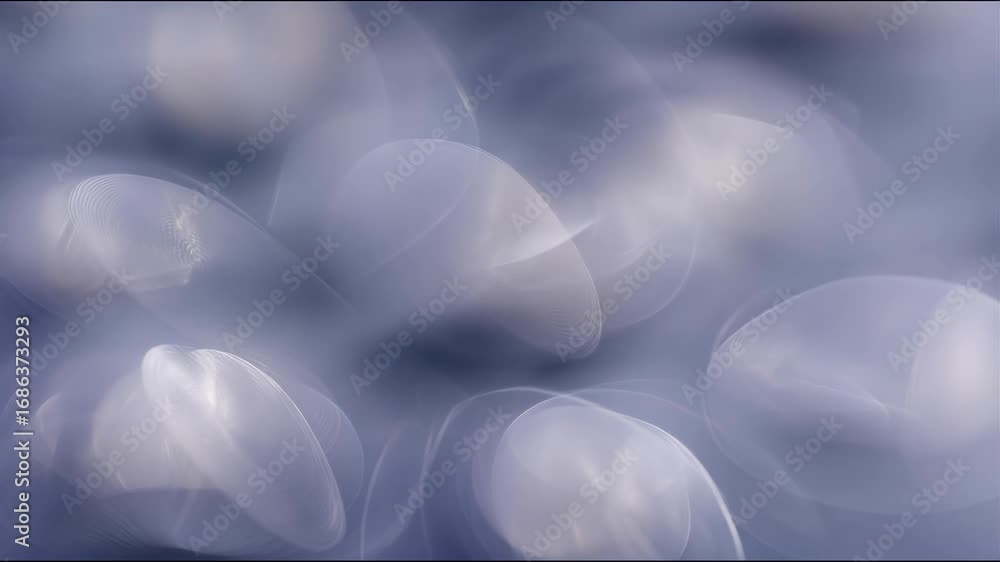 Poster abstract shimmering metallic orbs with soft glow and bokeh effects for modern visual designs