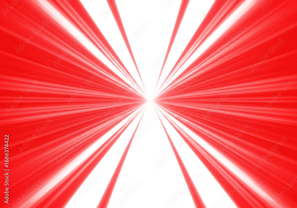 Poster abstract red and white light explosion background isolated on transparent background