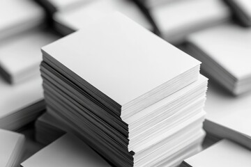 High Quality Picture of Stack of Blank Business Cards
