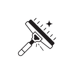 Wiper icon design with white background stock illustration