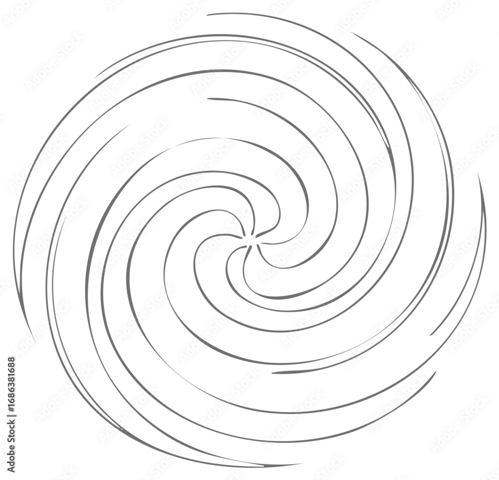 Poster stylized swirl pattern abstract graphic design element