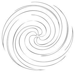 Stylized Swirl Pattern Abstract Graphic Design Element